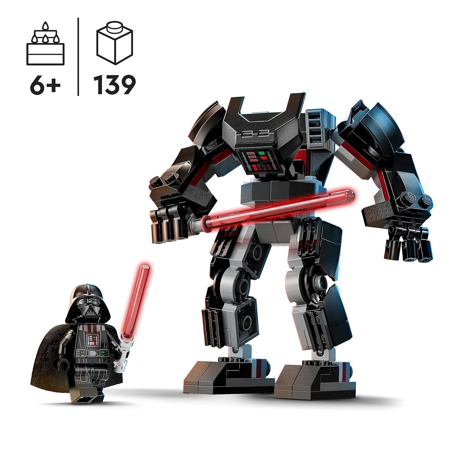 LEGO Star Wars Darth Vader Mech Building Kit for Ages 6+