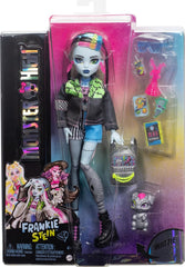 Monster High Frankie Stein Doll with Watzie Pet with Accessories for Kids Ages 4+