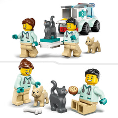 LEGO City Vet Van Rescue Building Kit for Ages 4+
