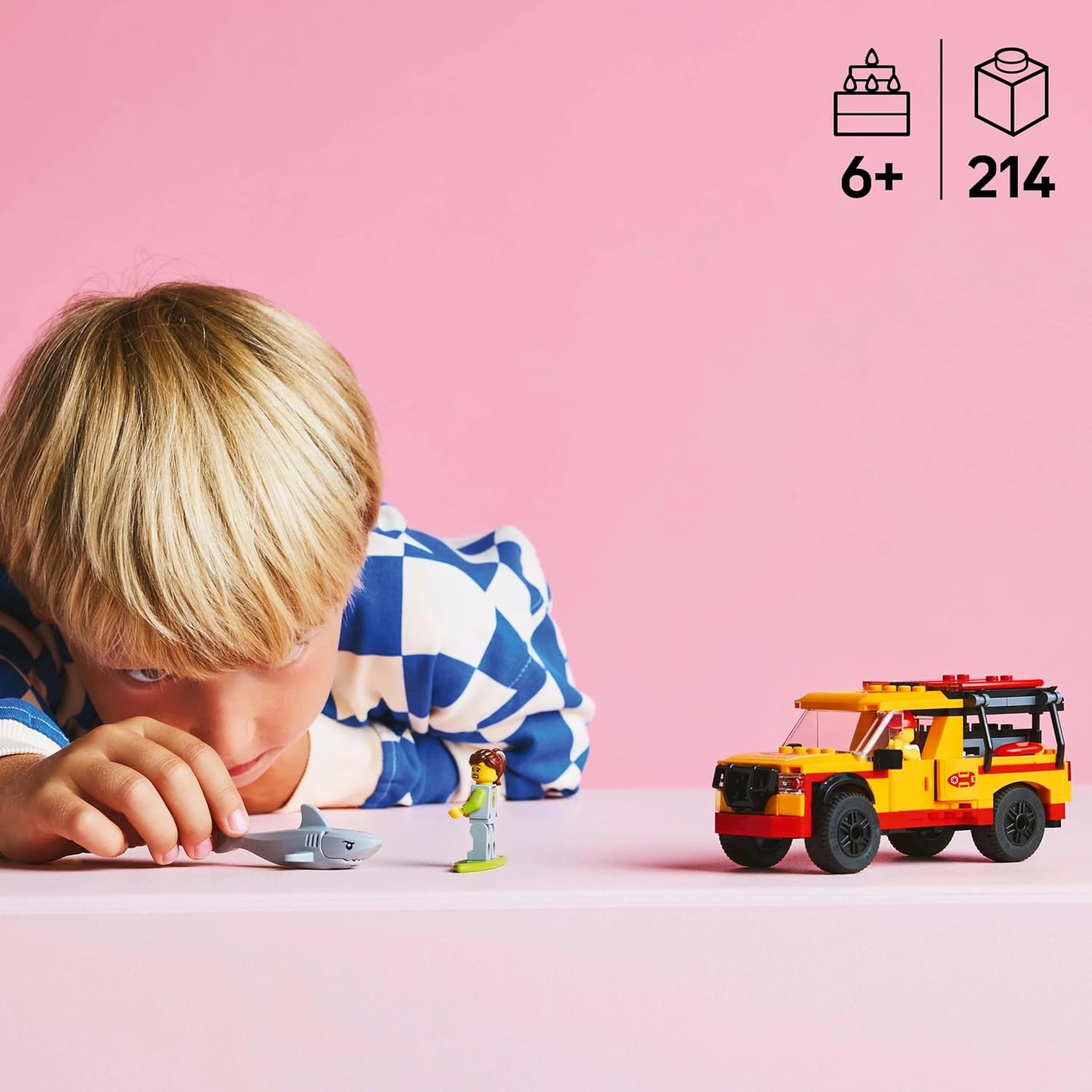 LEGO City Lifeguard Beach Rescue Truck Building Kit For Ages 6+