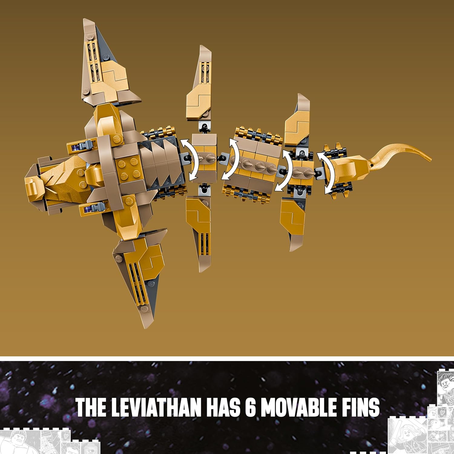 LEGO Marvel The Avengers vs. The Leviathan Building Kit For Ages 7+