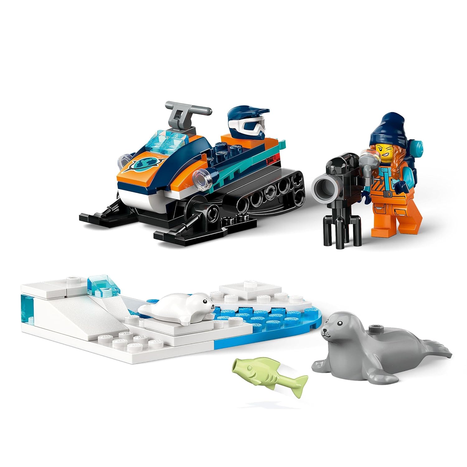 LEGO City Arctic Explorer Snowmobile Building Kit for Ages 5+