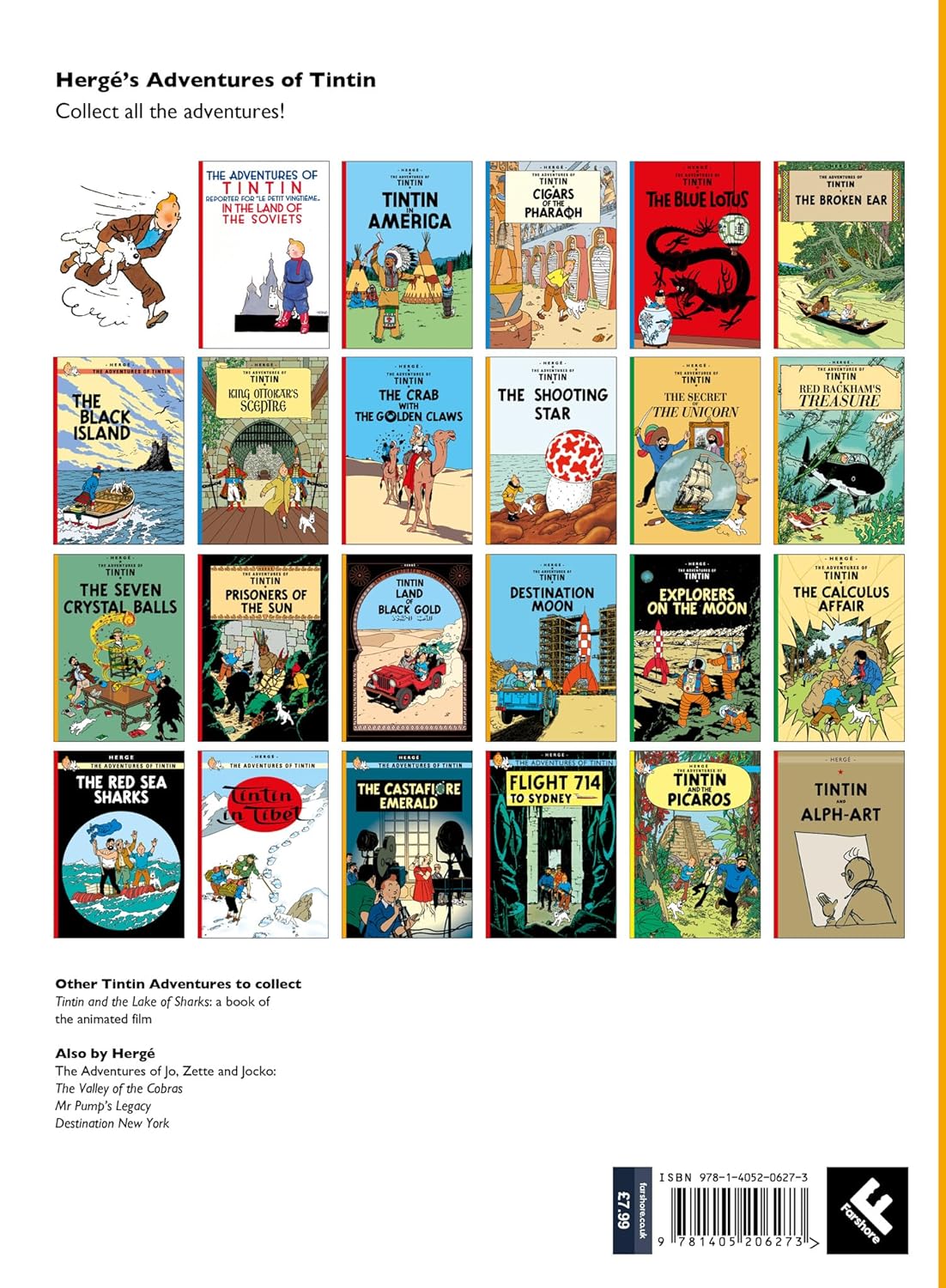 Tintin Destination Moon Styory Book for ages 7+