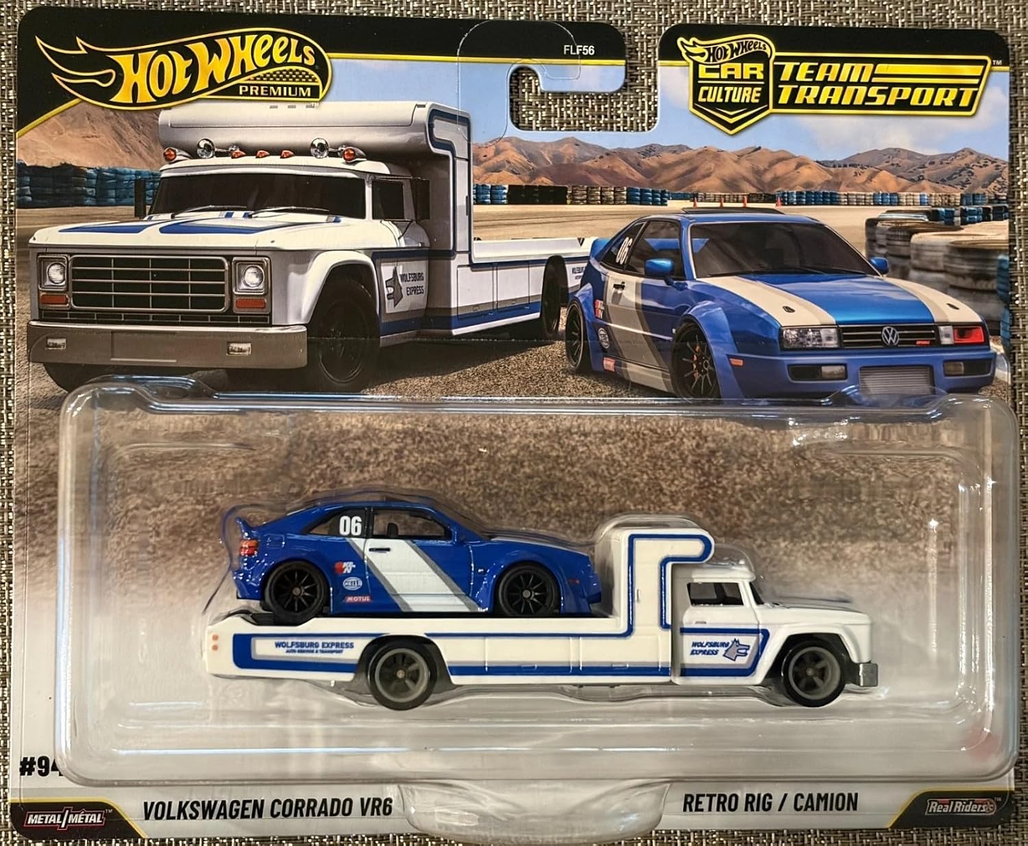 Hot Wheels Car Culture Team Transport Volkswagen Corrado VR6 1:64 Scale Car & Transport Vehicle for Race Fans & Toy Car Collectors