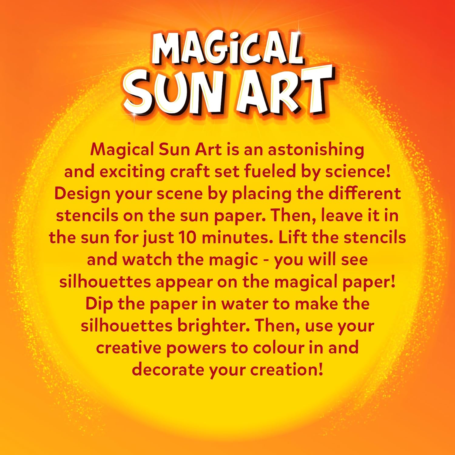 Skillmatics Magical Sun Art Animals Mess-Free DIY STEM Craft Paper Art Kit For Kids Ages 4+