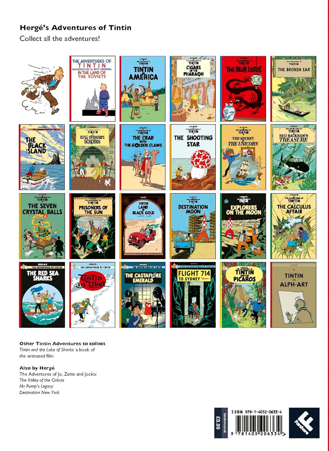 Tintin Flight 714 to Sydney Story Book for ages 7+
