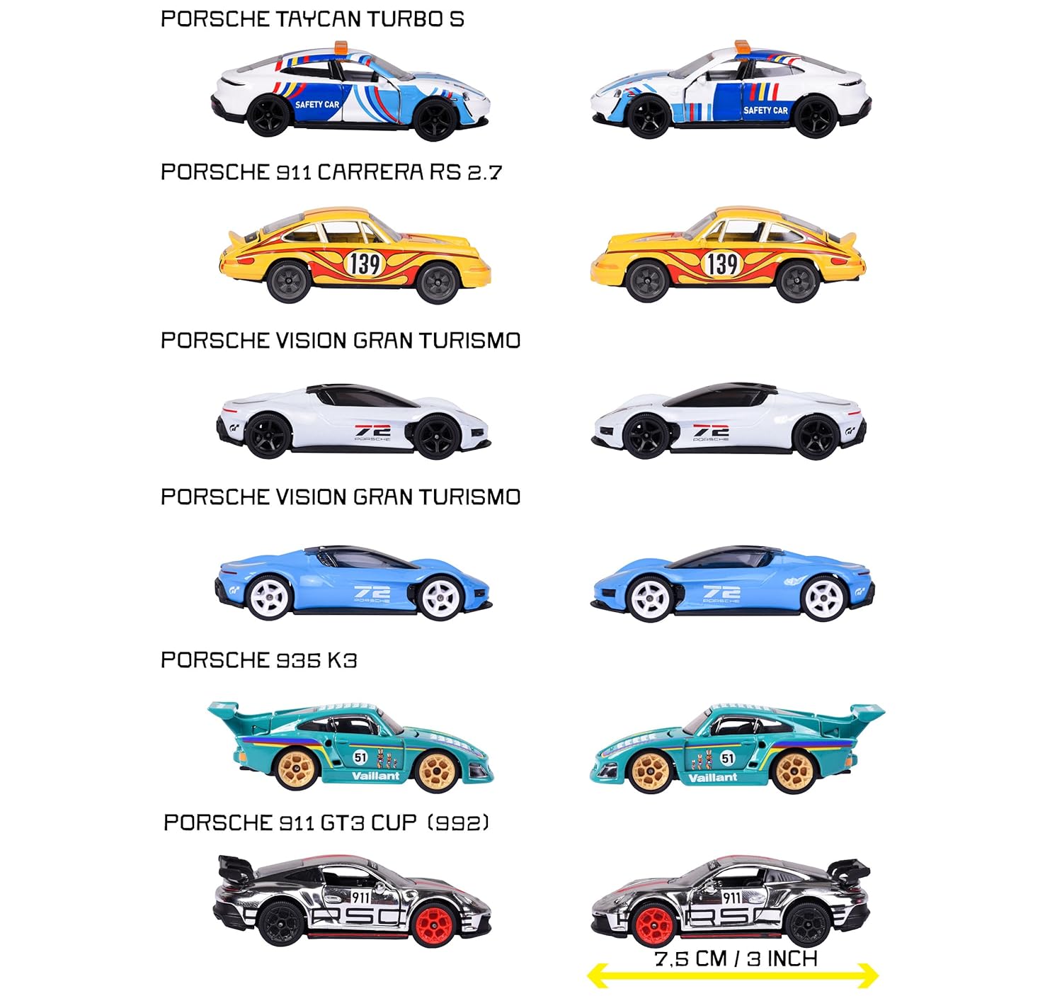 Majorette Auto Porsche Deluxe - Metal Toy Car with Collection Box & Opening Parts for Kids & Collectors Styles & Design May Vary - Only 1 Model Included