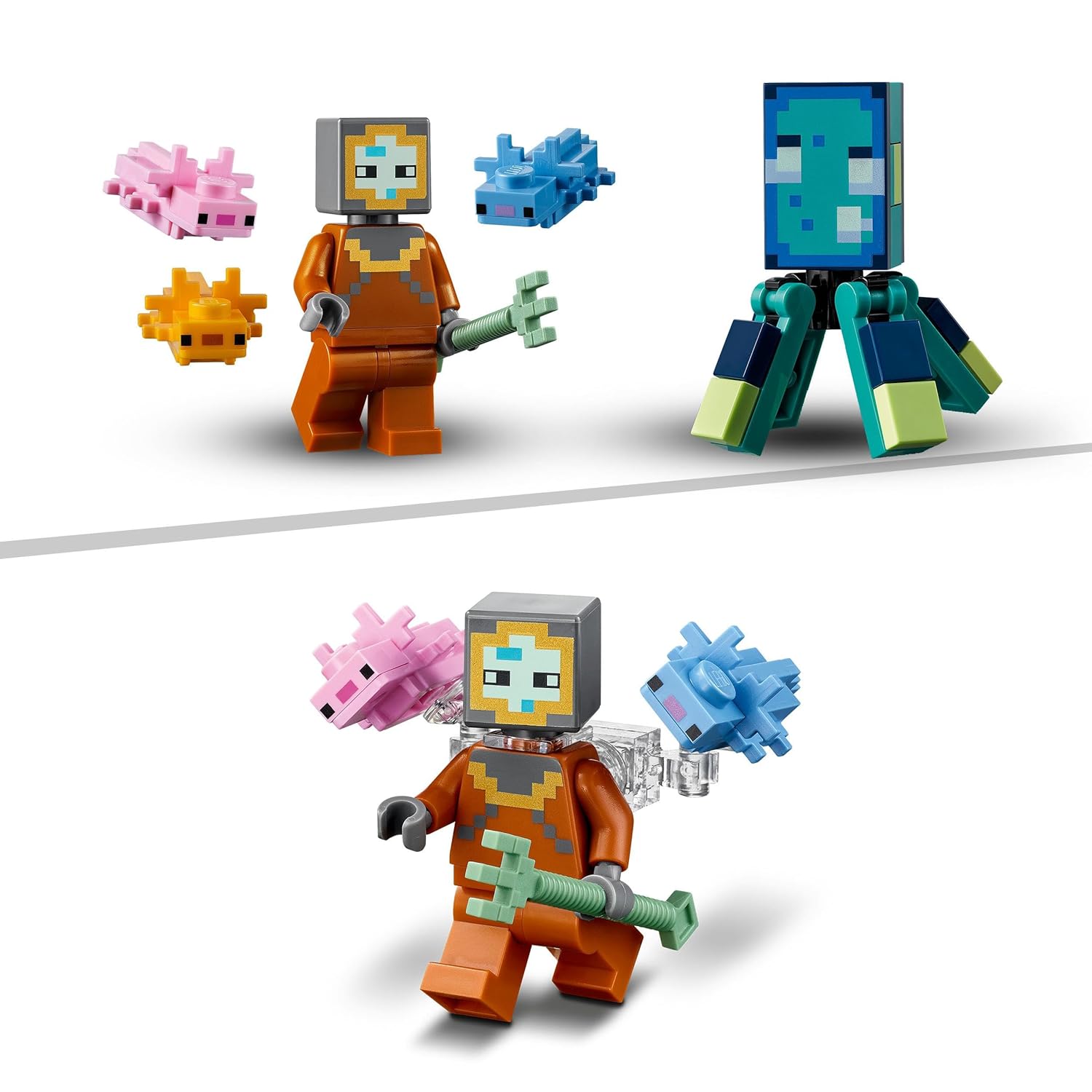 LEGO Minecraft The Guardian Battle Toy Building Kit For Ages 8+