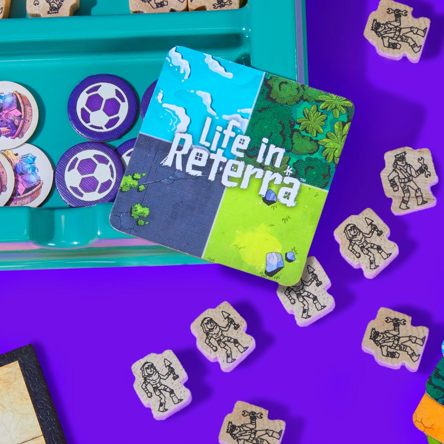 Hasbro Gaming Life in Reterra - A Community (Re) Building Strategy Board Game for Adults and Families for Ages 10+