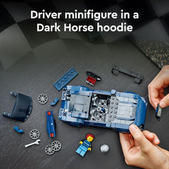LEGO Speed Champions Ford Mustang Dark Horse Sports Car Set Building Kit for Ages 9+