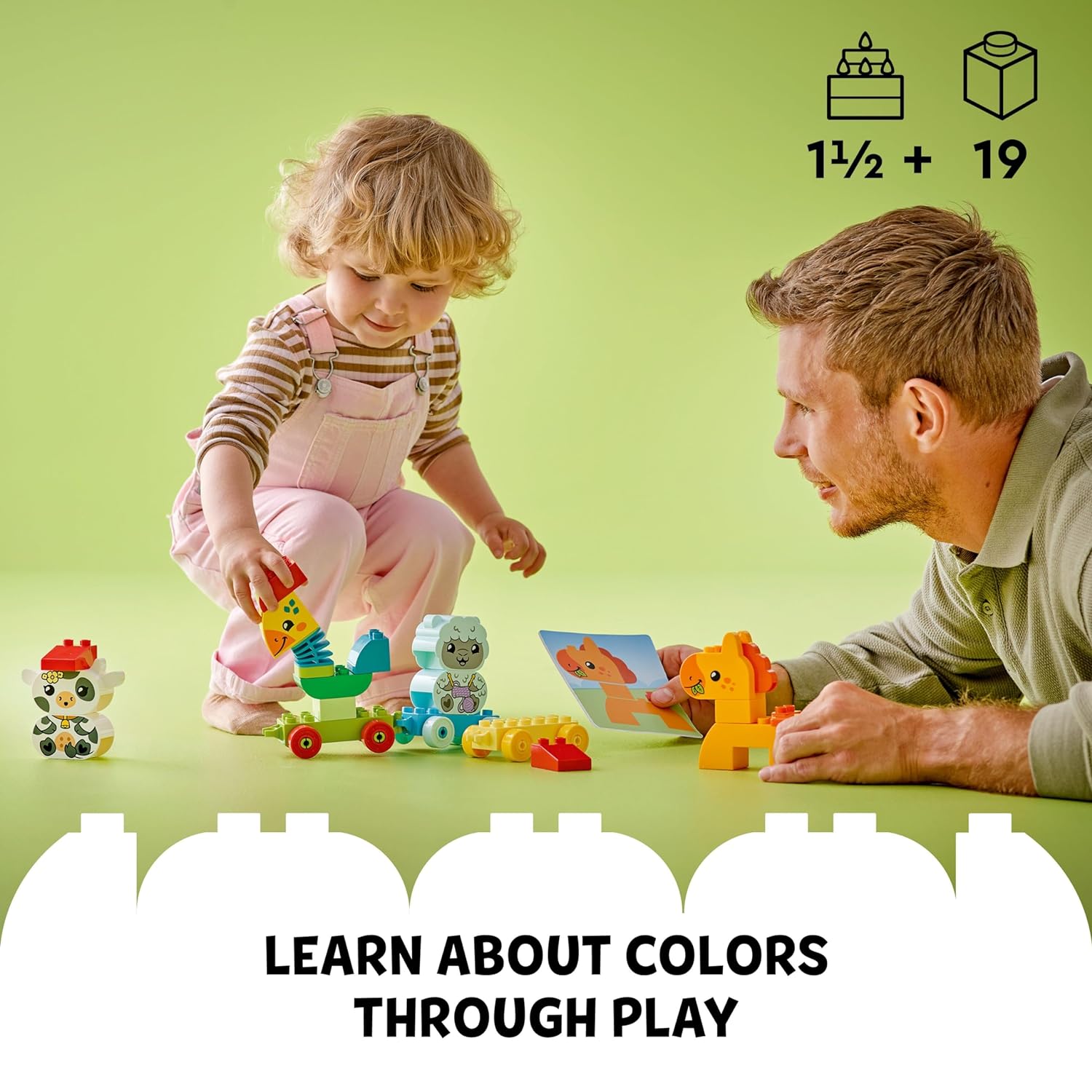 LEGO DUPLO My First Animal Train Nature Building Kit for Ages 2+