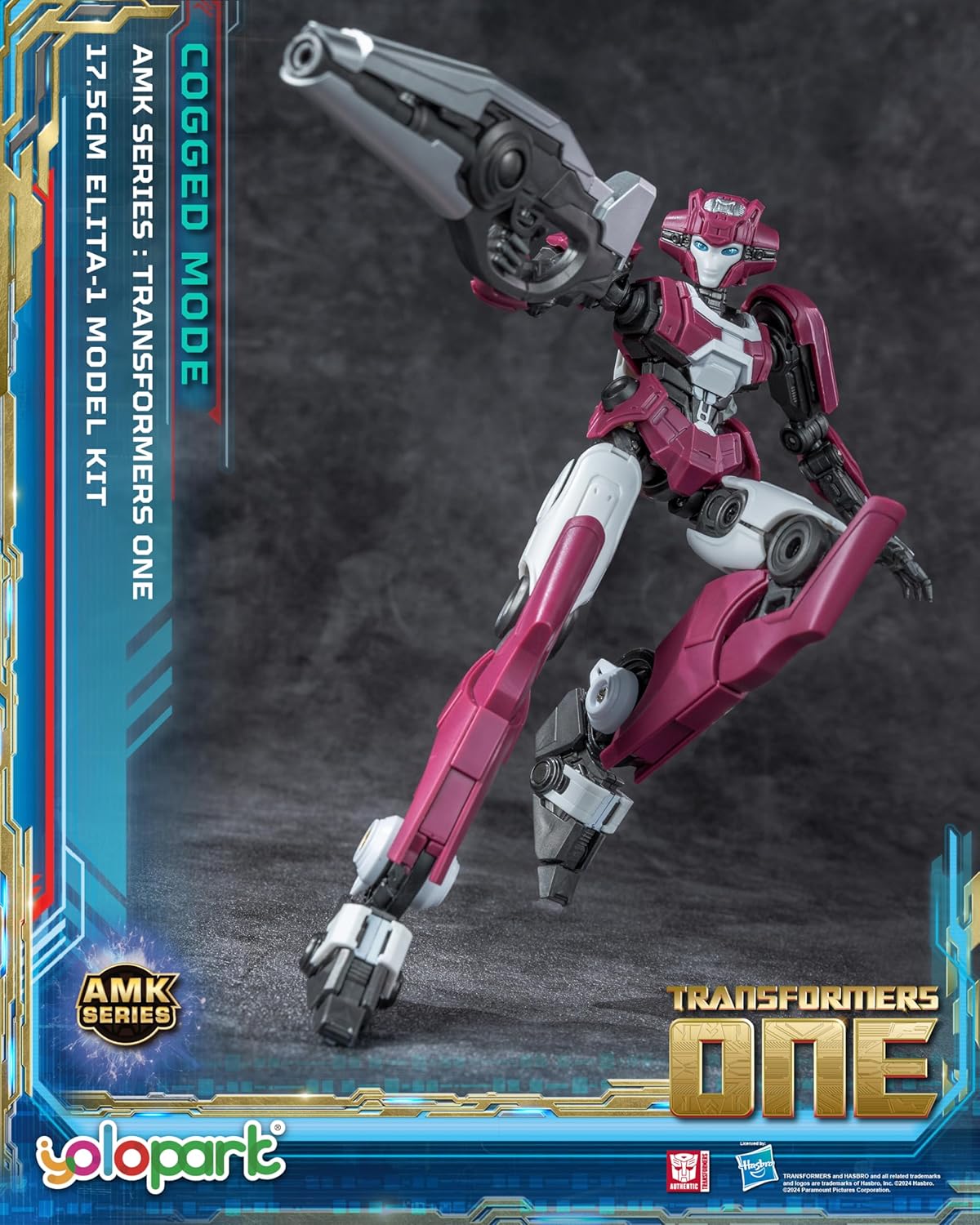 Transformers ONE Elita Cogged Bot Mode Action Figure Kit For Kids and Collectors