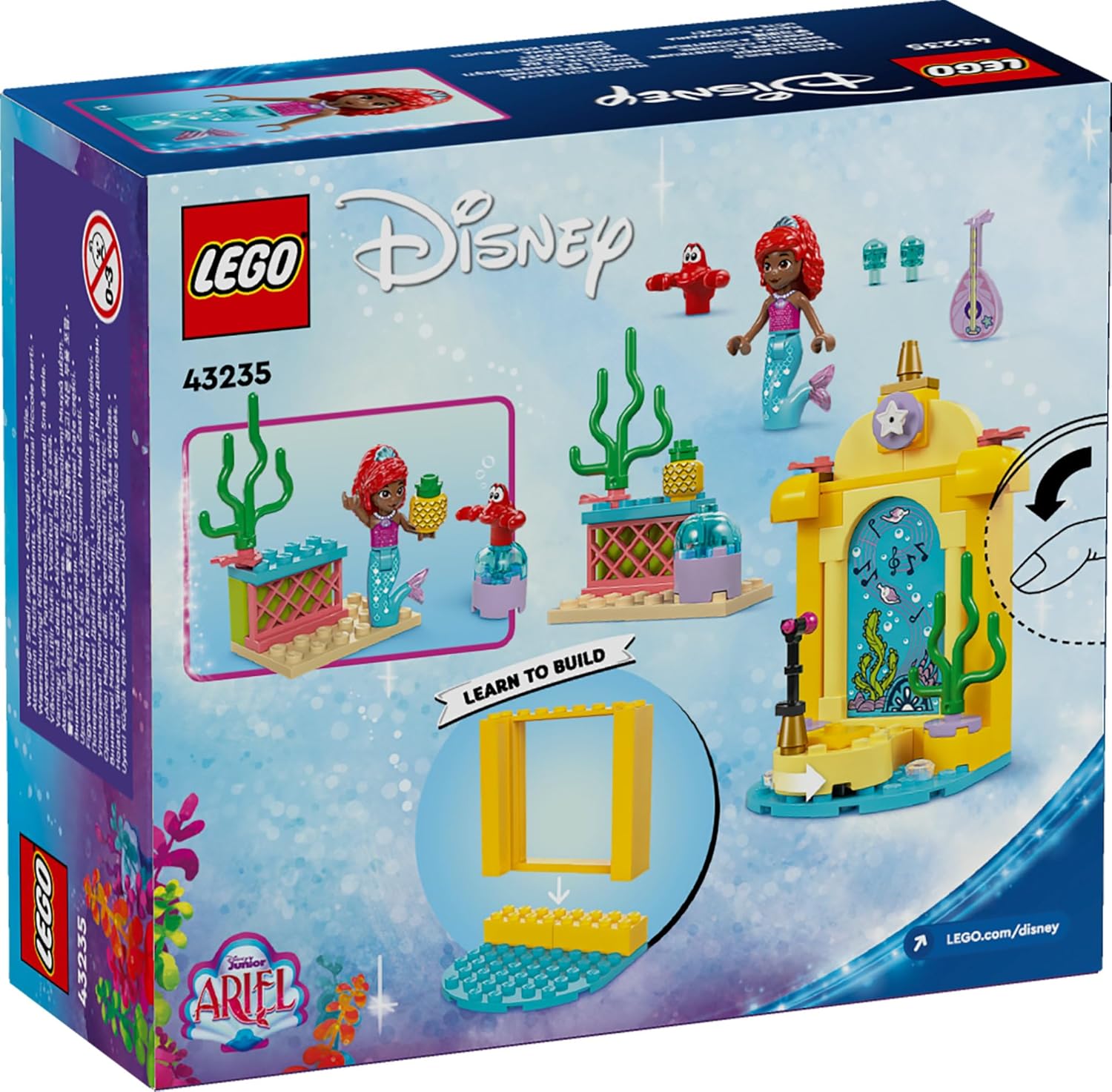 LEGO Disney Princess Arielâ€™s Music Stage Playset Kit for Ages 4+