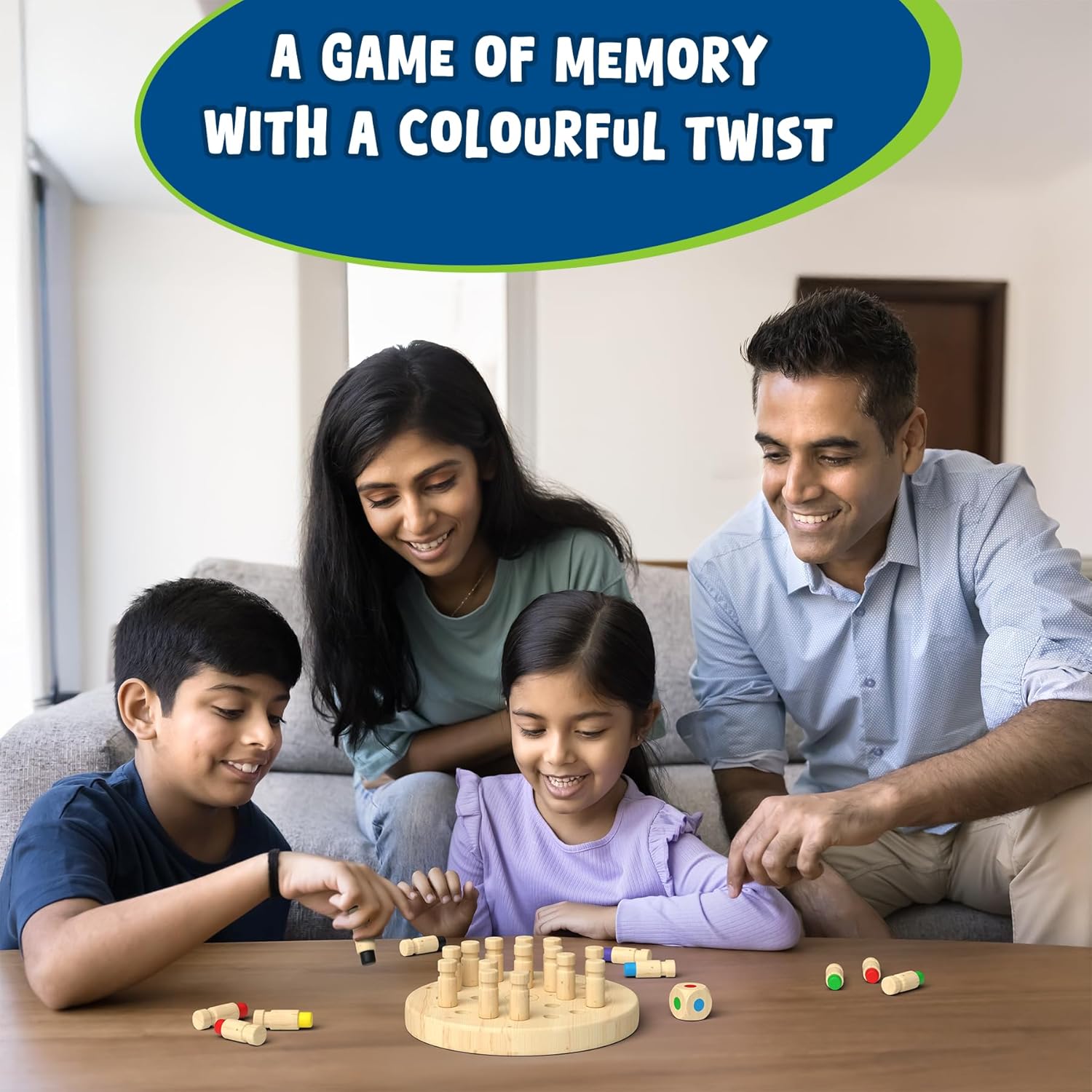 Skillmatics Colour Crush - Thrilling Memory Challenge, Fast-Paced Board & Travel Game For Ages 4+