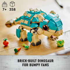 LEGO Jurassic World Baby Bumpy Ankylosaurus Toy Set for Ages 7+