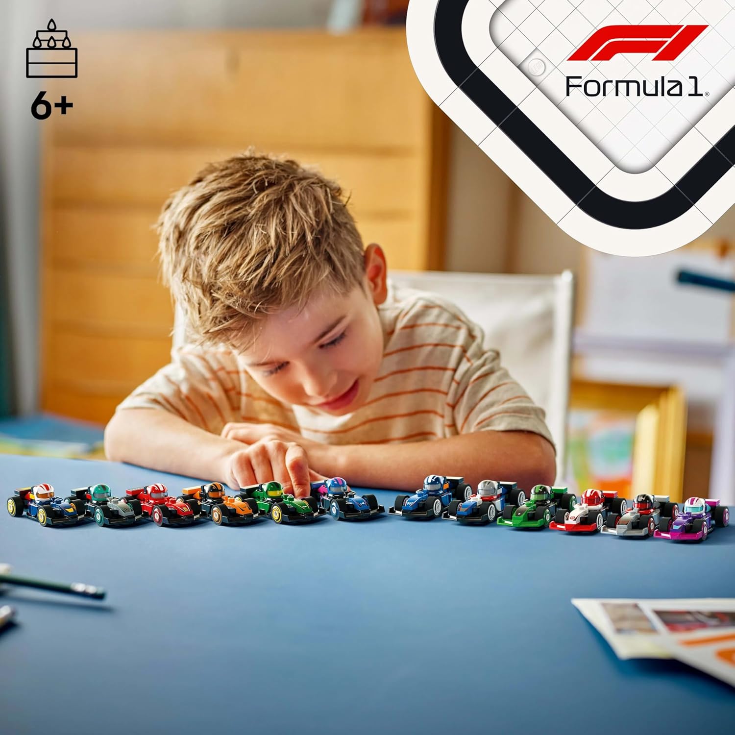 LEGO F1 Collectible Race Cars For Kids and Collectors,Design & Styles May Vary, Any 1 Model