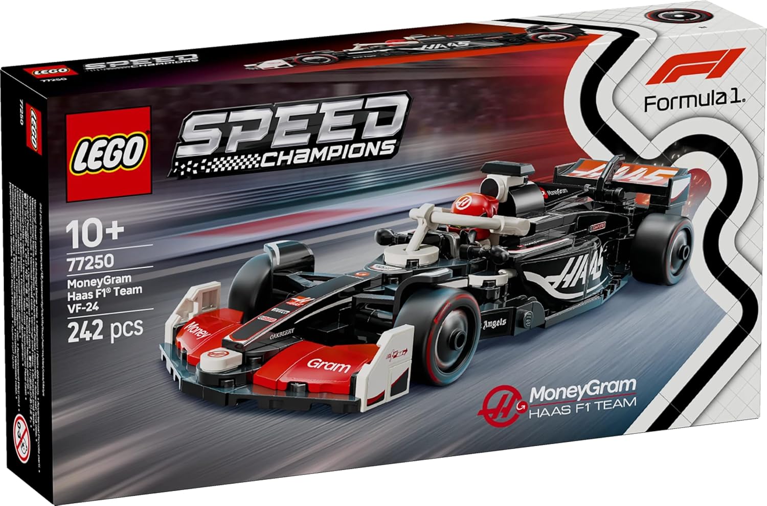 LEGO Speed Champions MoneyGram Haas F1 Team VF-24 Race Car Building Kit For Ages 10+