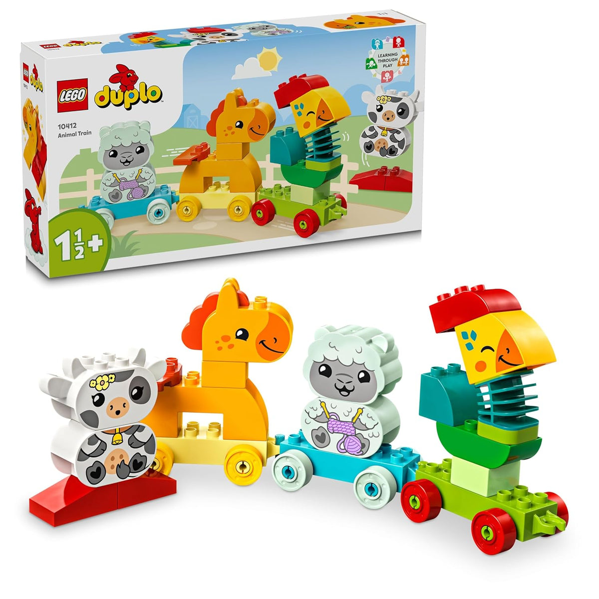 LEGO DUPLO My First Animal Train Nature Building Kit for Ages 2+