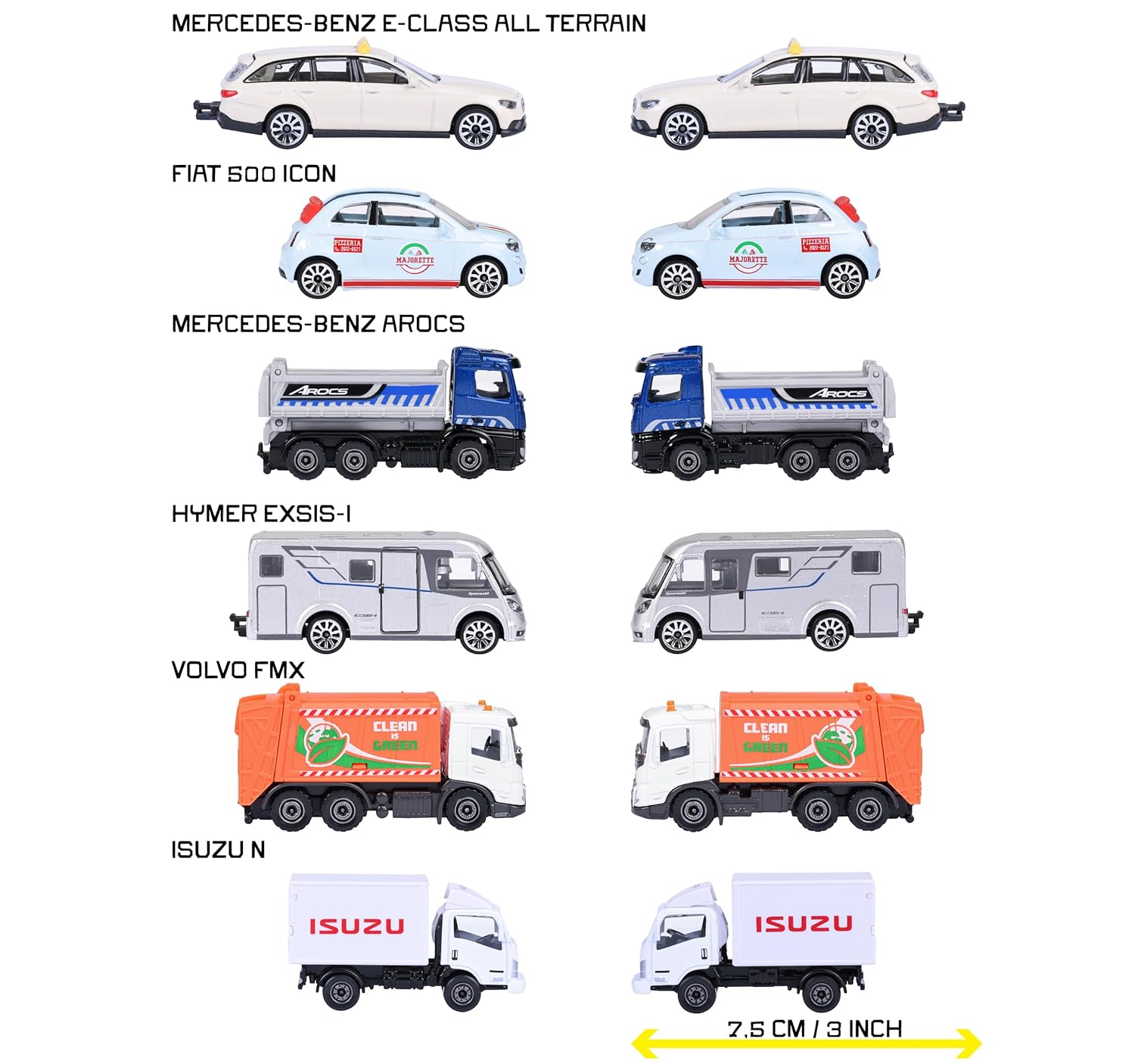 Majorette Auto City Premium - Metal Toy Car with Freewheel, Suspension & Opening Parts for Kids & Collectors Styles & Design May Vary - Only 1 Model Included