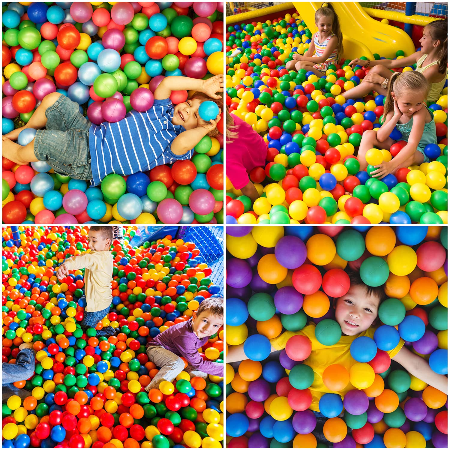 REZNOR 70mm Vibrant Colour Soft and Child-Friendly Play Plastic Pool Balls Designed for Kids with Gentle Edges, Set of 25