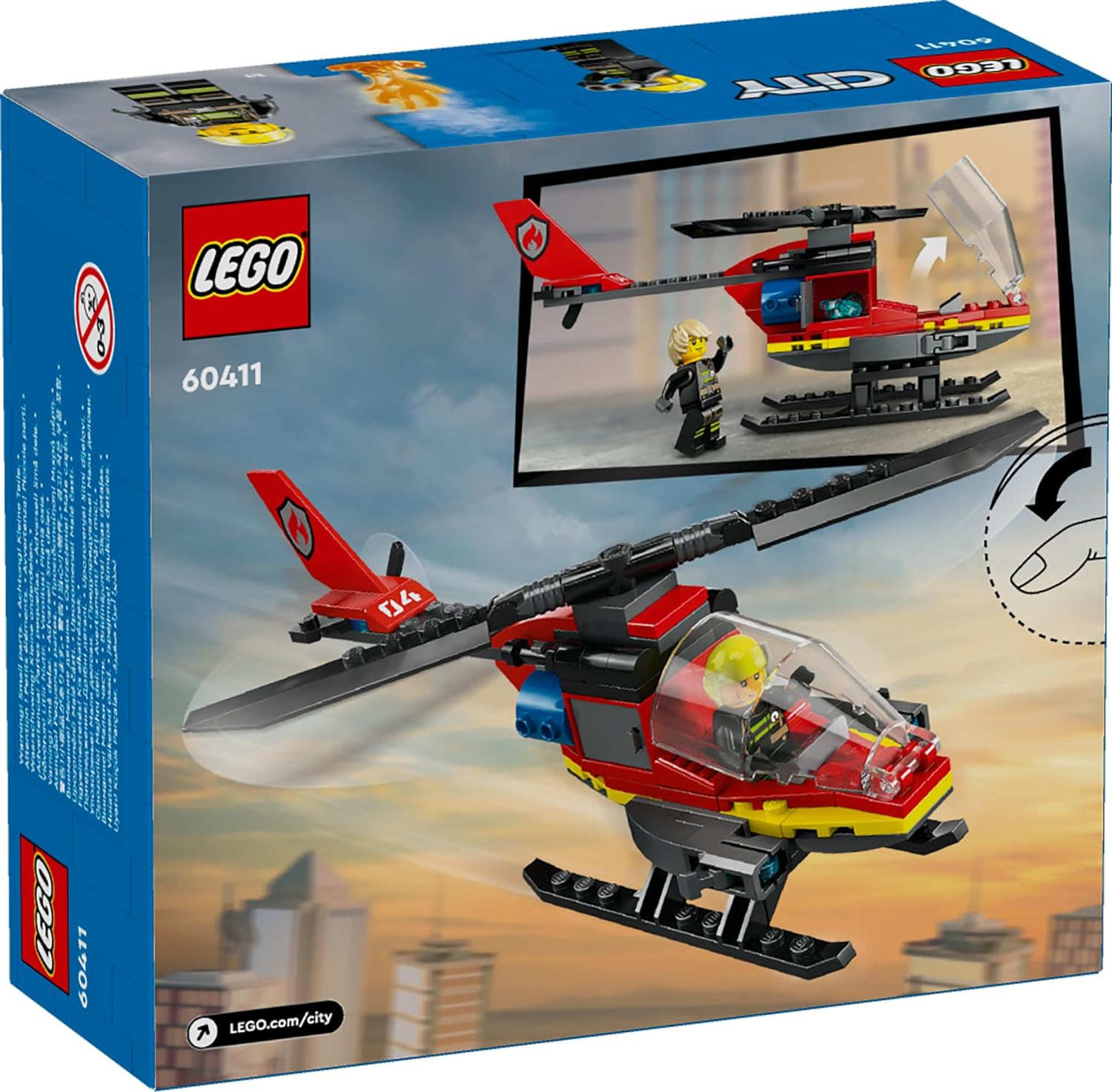 Lego Rescue Buy LEGO City Fire Rescue Helicopter Building Kit for Ages 5+ Online at ...