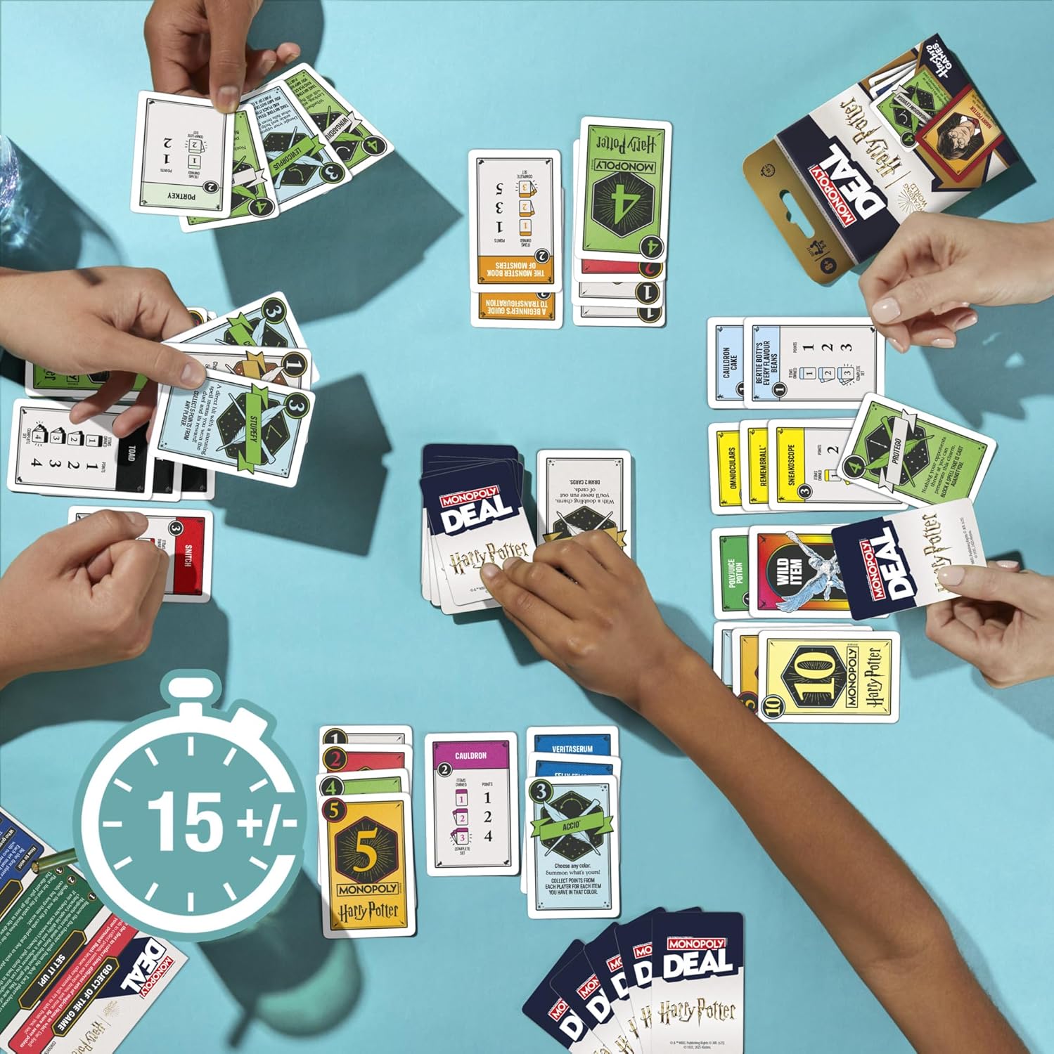 Monopoly Deal Harry Potter Edition Card Game | Quick-Playing Card Game | Fun Games For Families And Kids | Ages 8 And Up