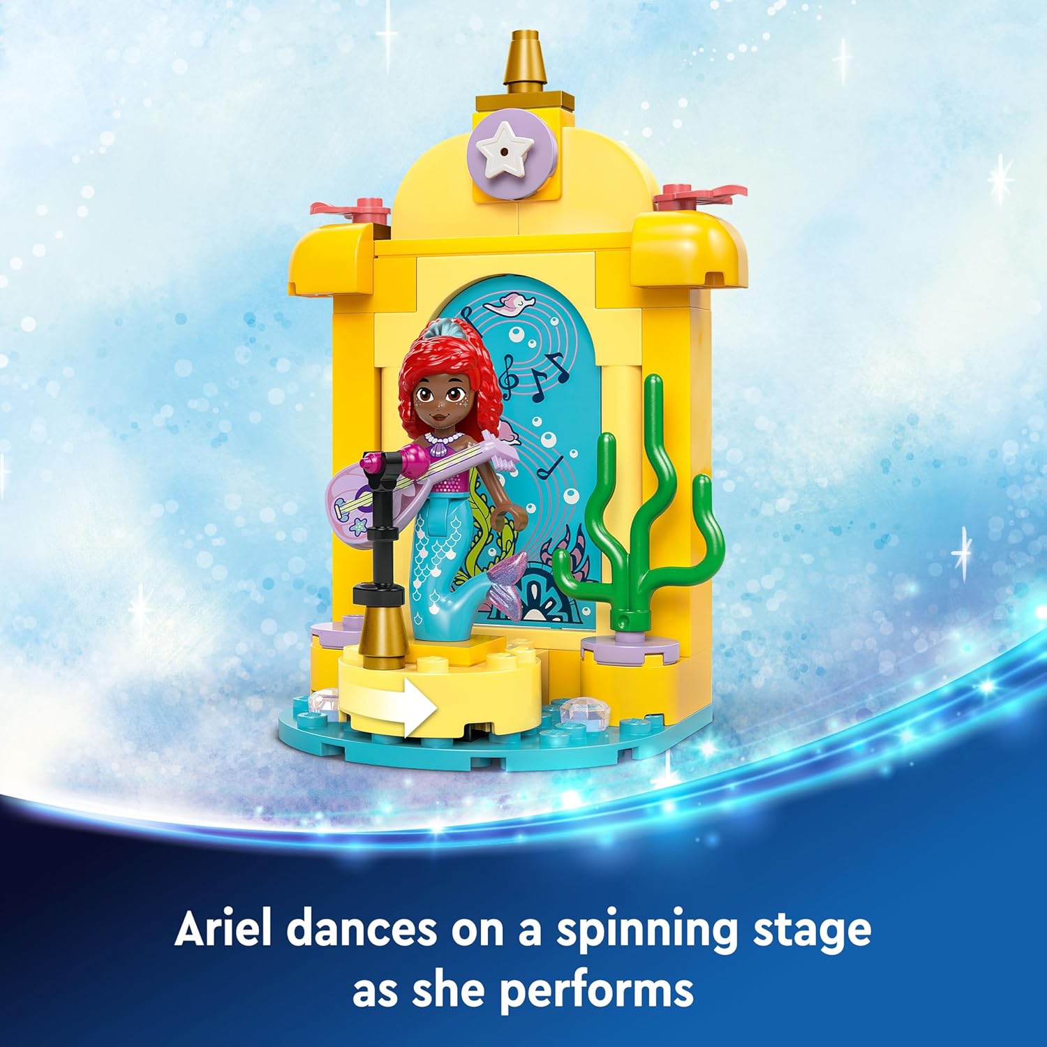 LEGO Disney Princess Arielâ€™s Music Stage Playset Kit for Ages 4+