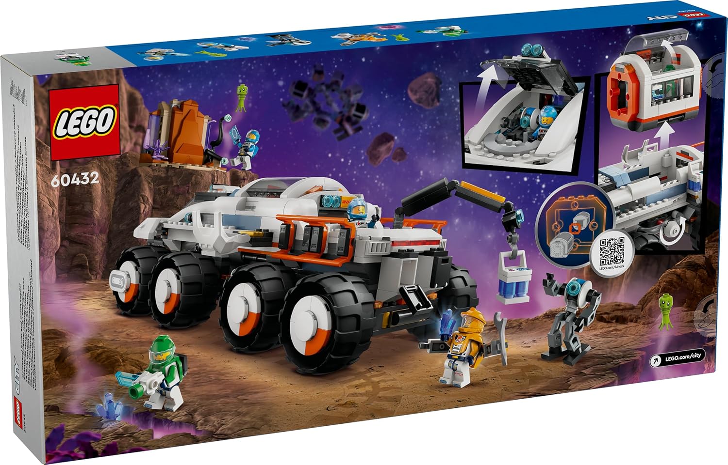 LEGO City Command Rover and Crane Loader Building Kit For Ages 7+