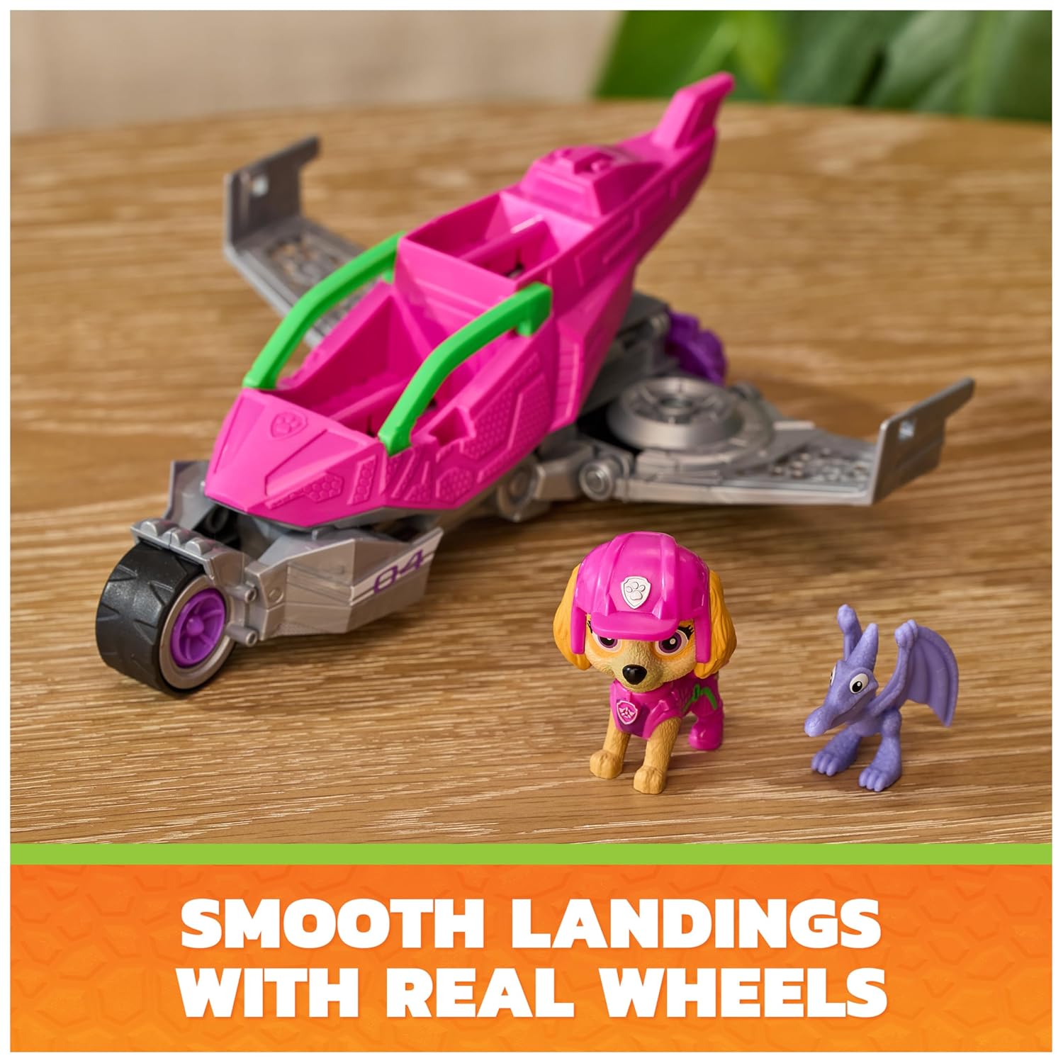 PAW Patrol The Dino Film Skye's Dino Rescue Recycler Action Car Figure For Kids 3 Years and Above