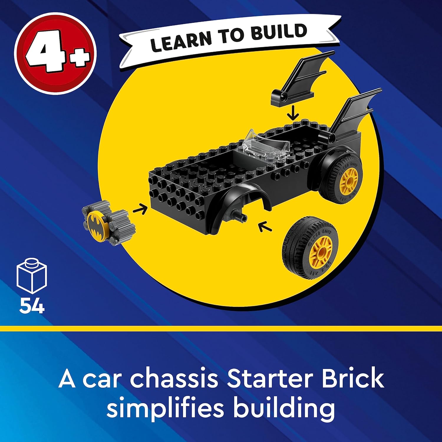 LEGO DC Batmobile Pursuit: Batman vs. The Joker Building Kit for Ages 5+