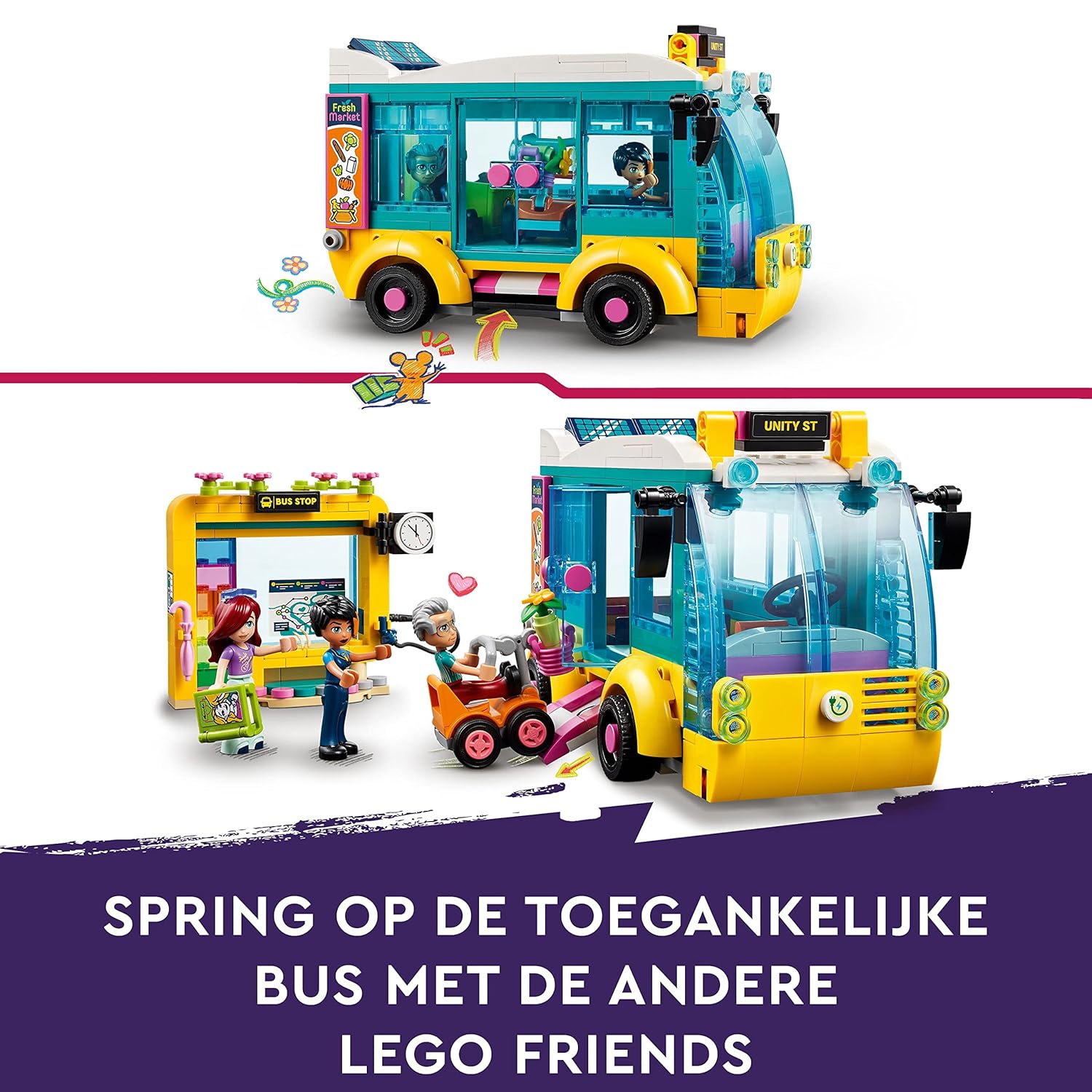 LEGO Friends Heartlake City Bus Building Kit For Ages 7+