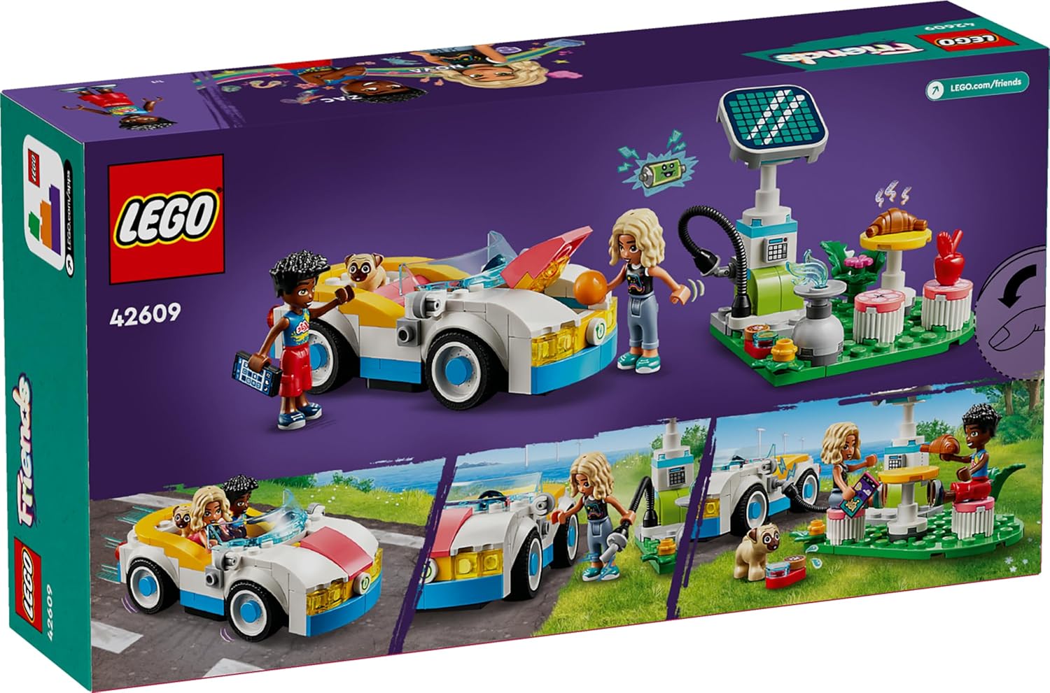 LEGO Friends Electric Car and Charger Building Kit For Ages 6+