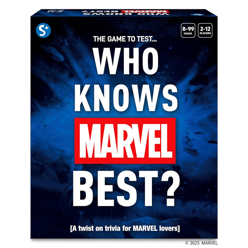 Skillmatics Card Game - Who Knows Marvel Best, Family Party Game For Ages 8+