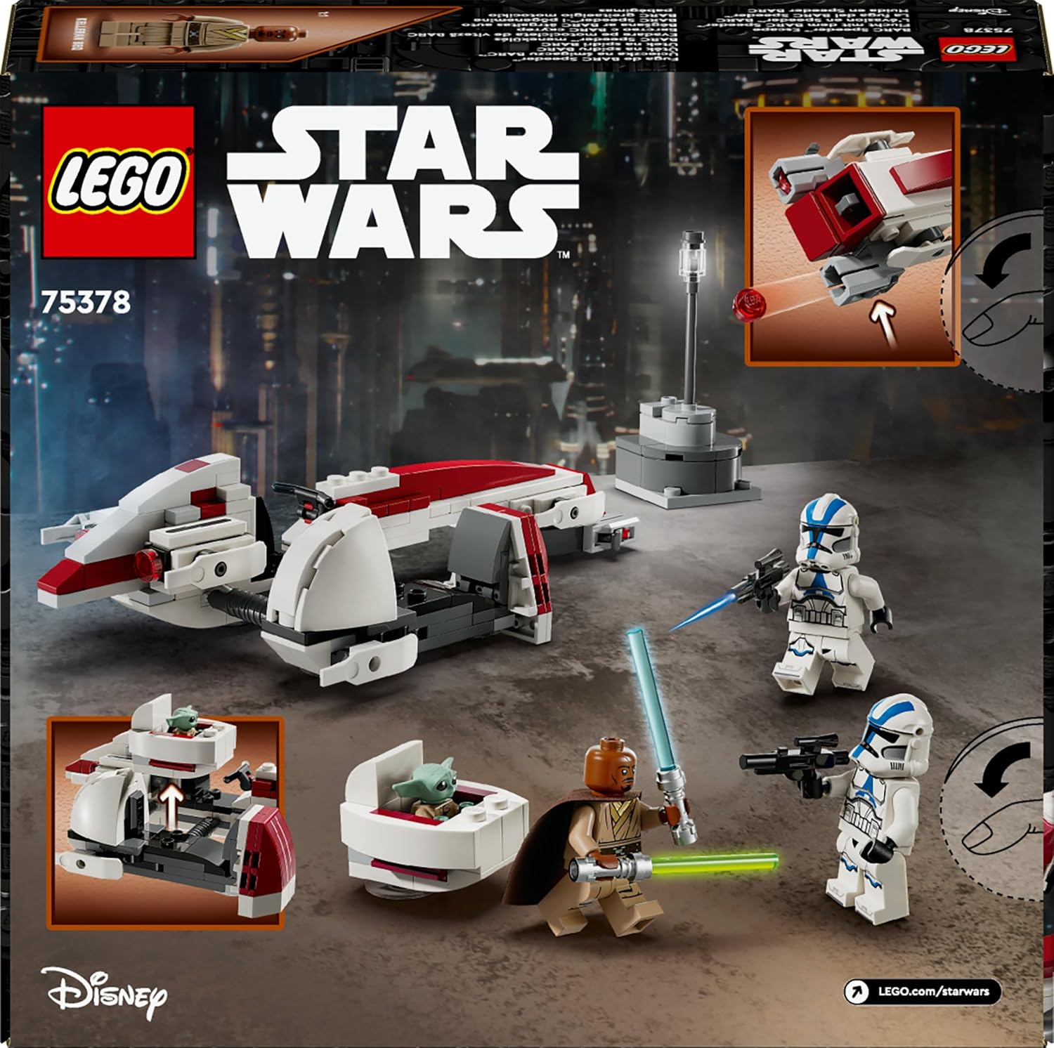 LEGO Star Wars BARC Speeder Escape Building Kit For Ages 8+