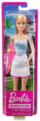 Barbie 12 inches Tennis Player Doll with Cute Tennis Outfit with Shirt,Tennis Racket & Tennis Ball Accessories for Ages 3 Years & Up