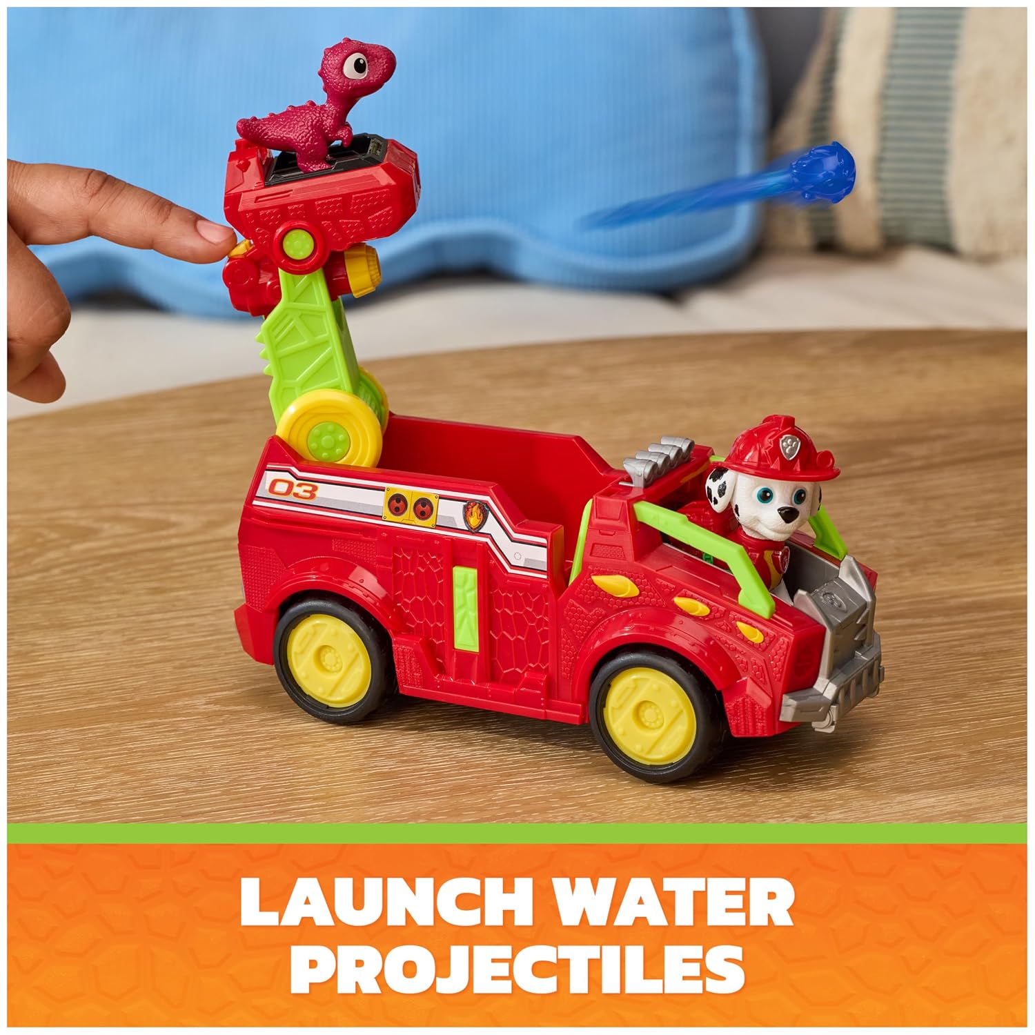 PAW Patrol The Dino Film Marshall's Dino Rescue Recycler Action Car Figure For Kids 3 Years and Above