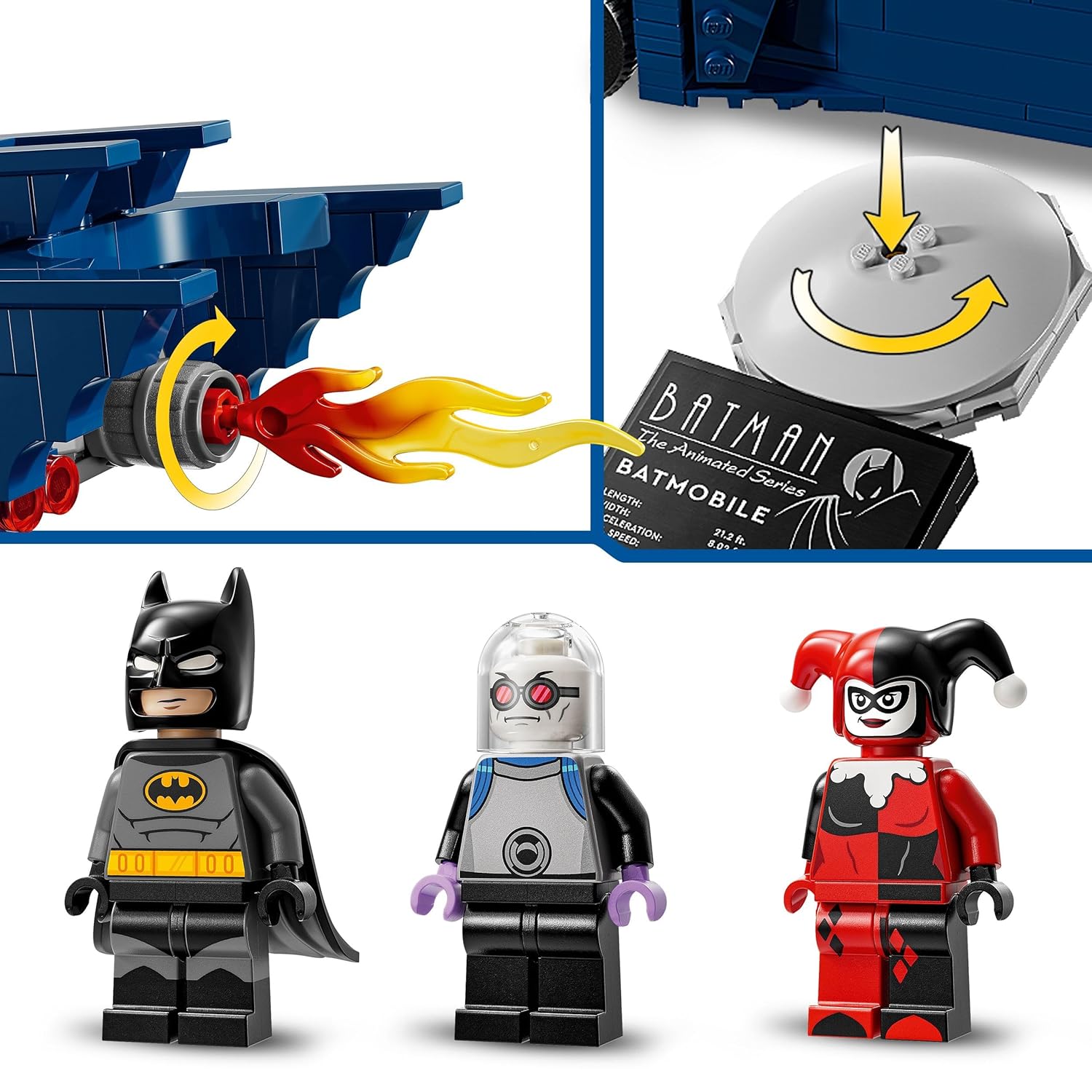LEGO DC Batman with The Batmobile vs. Harley Quinn & Mr. Freeze Building Kit For Ages 8+