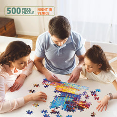 FLO Toys Magic Night In Venice 500 Pieces Jigsaw Puzzle Toys For Kids Ages 10+