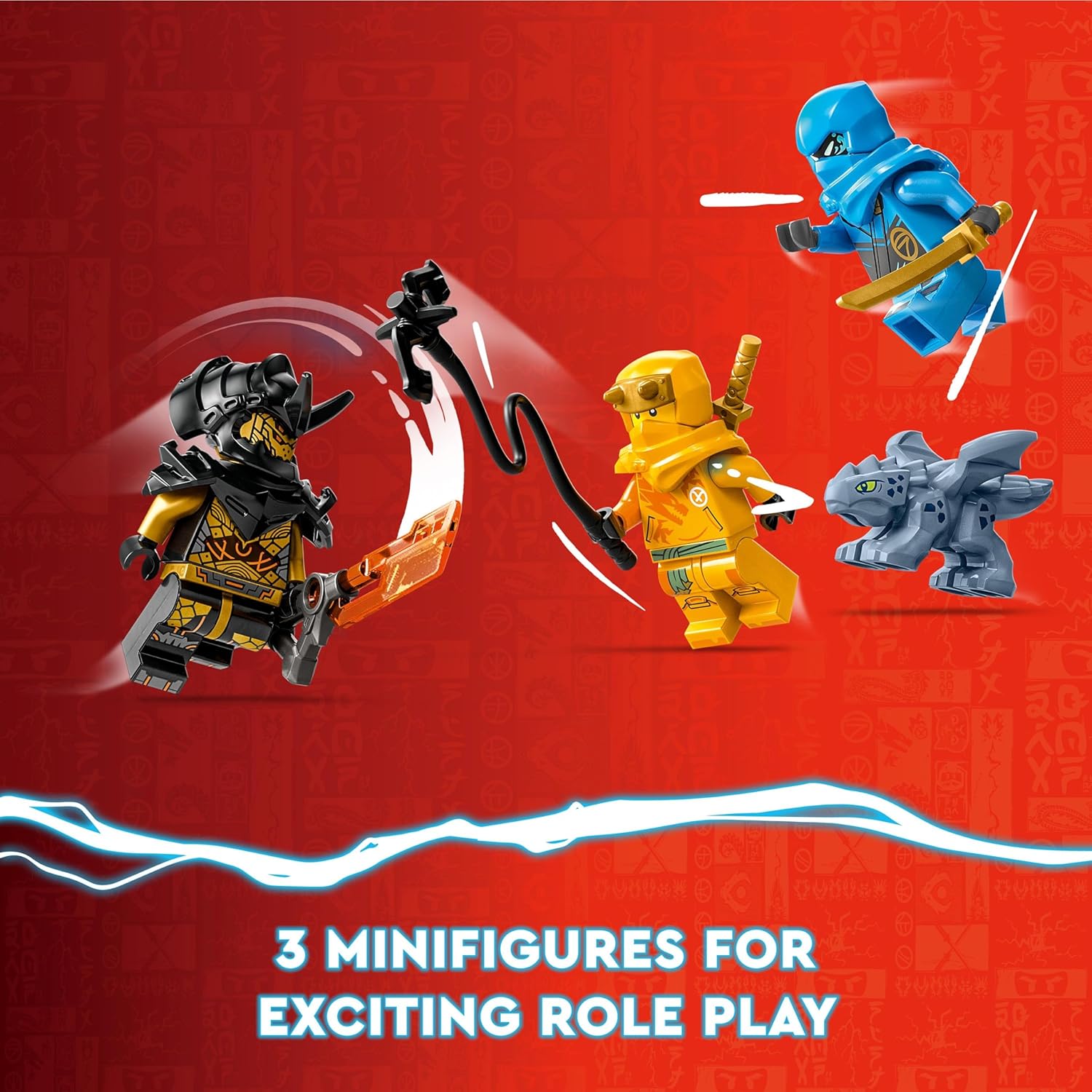 LEGO Ninjago Nya and Arin's Baby Dragon Battle Building Kit For Ages 4+