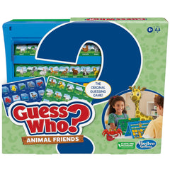 Guess Who? Animal Friends Board Game for Kids Ages 6+, Guess Who? Game with Animals, Includes 2 Double-Sided Animal Sheets