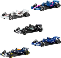 Hot Wheels Formula1 5-Pack, Set Of 5 Die-Cast Toy F1 Cars in 1:64 Scale for Kids & Collectors