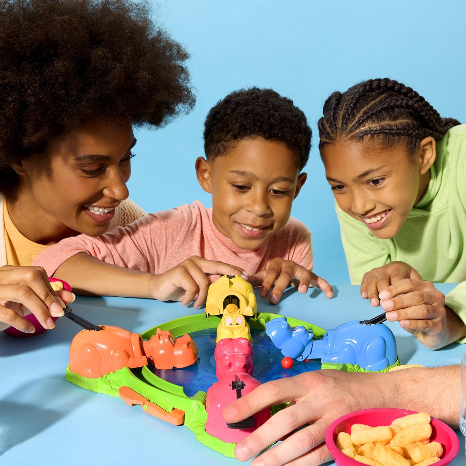 Hasbro Gaming Hungry Hippos Refresh 2 to 4 Players Board Game For Ages 4+