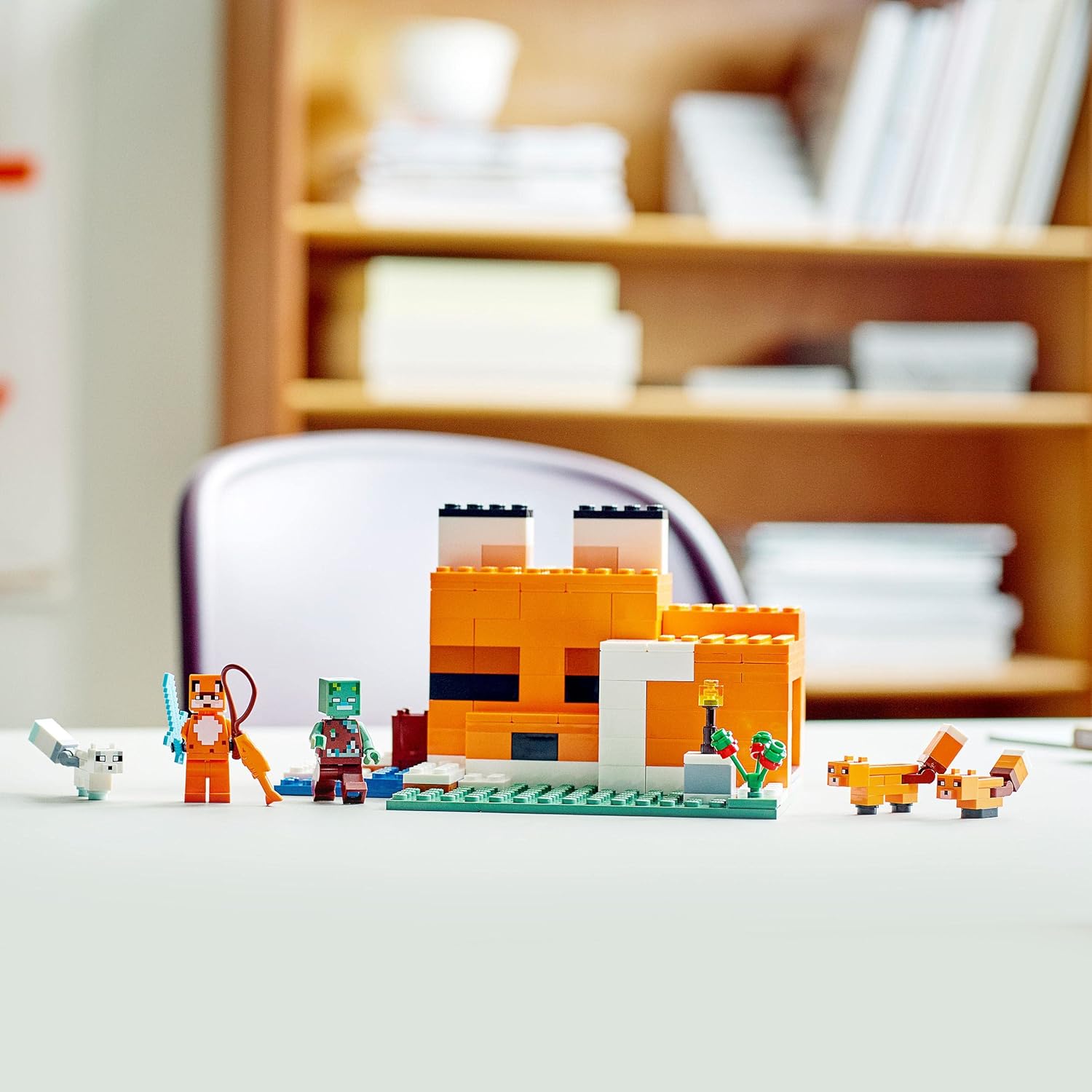 LEGO Minecraft The Fox Lodge Building Kit for Ages 8+