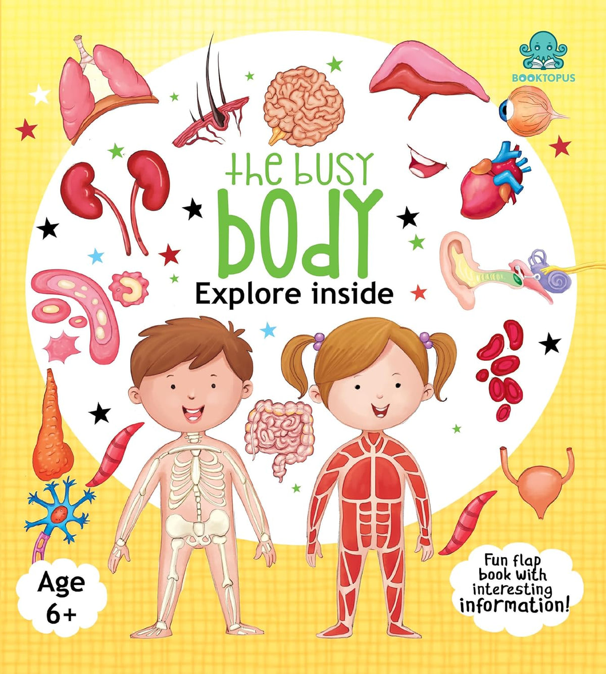 Booktopus Lift-the-Flap Learning Book - Inside Our Body Knowledge Book for Kids - Interactive Learning Books 6+