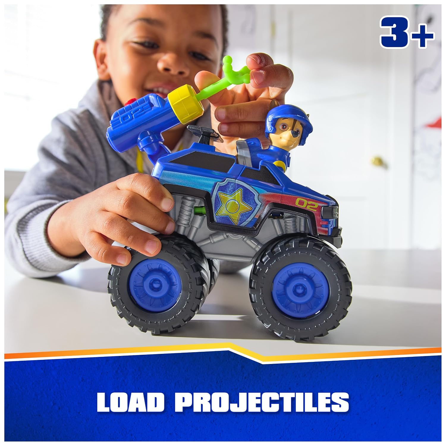 Paw Patrol Chase Rescue Wheels - Collectable Action Car Figure For Kids 3 Years and Above