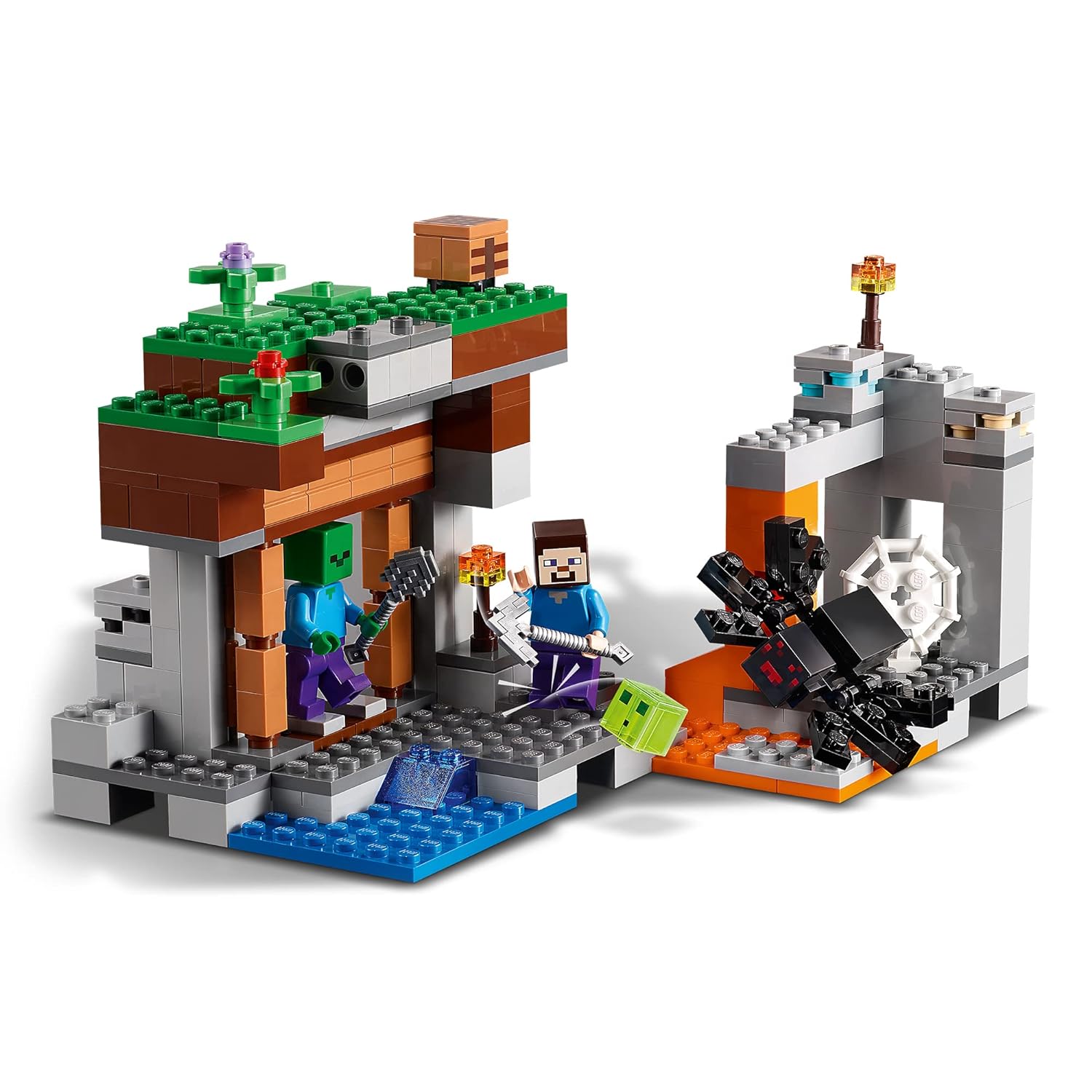 LEGO Minecraft The Abandoned Mine Set Building Kit for Ages 7+
