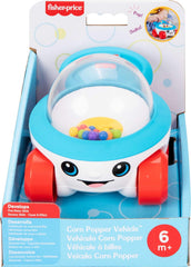 Fisher-Price Baby Toy Corn Popper Push-Along Vehicle with Sounds for Crawling Developmental Play Infants Ages 6+ Months