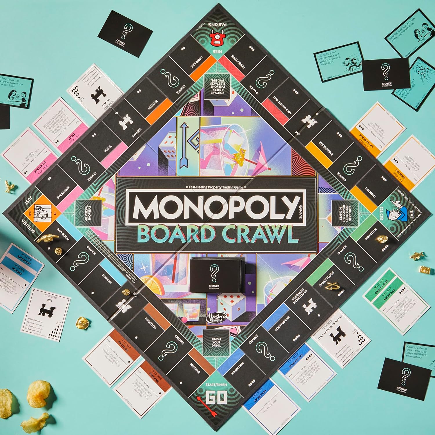 Monopoly Board Crawl Game | Official Monopoly Drinking Game for Adults Only For Ages 21+