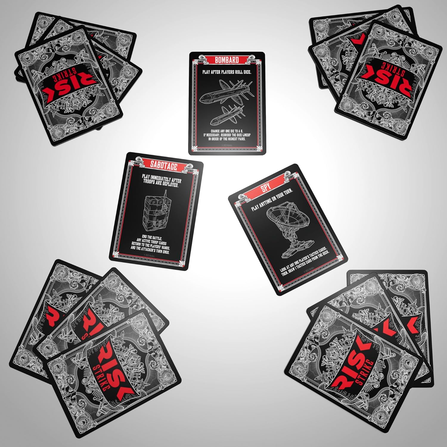 Hasbro Gaming Risk Strike Cards and Dice Game For Ages 10+