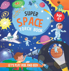 Booktopus Torch Discovery Book - Super Space Hidden Picture Book with Torch - Learning Activity Books for Kids 4+